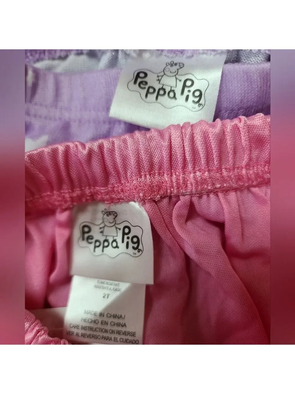 Peppa Pig Pajama Bottoms with Tutu Skirt 2T